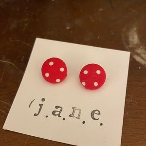 Red Polka Dot Earrings